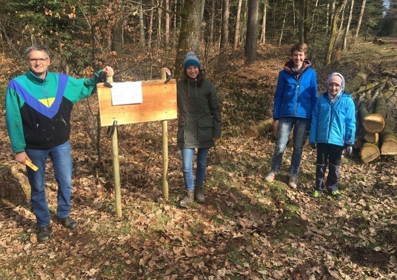 Aufbau Wald-Wichtel-Weg und Fitness-Parcours